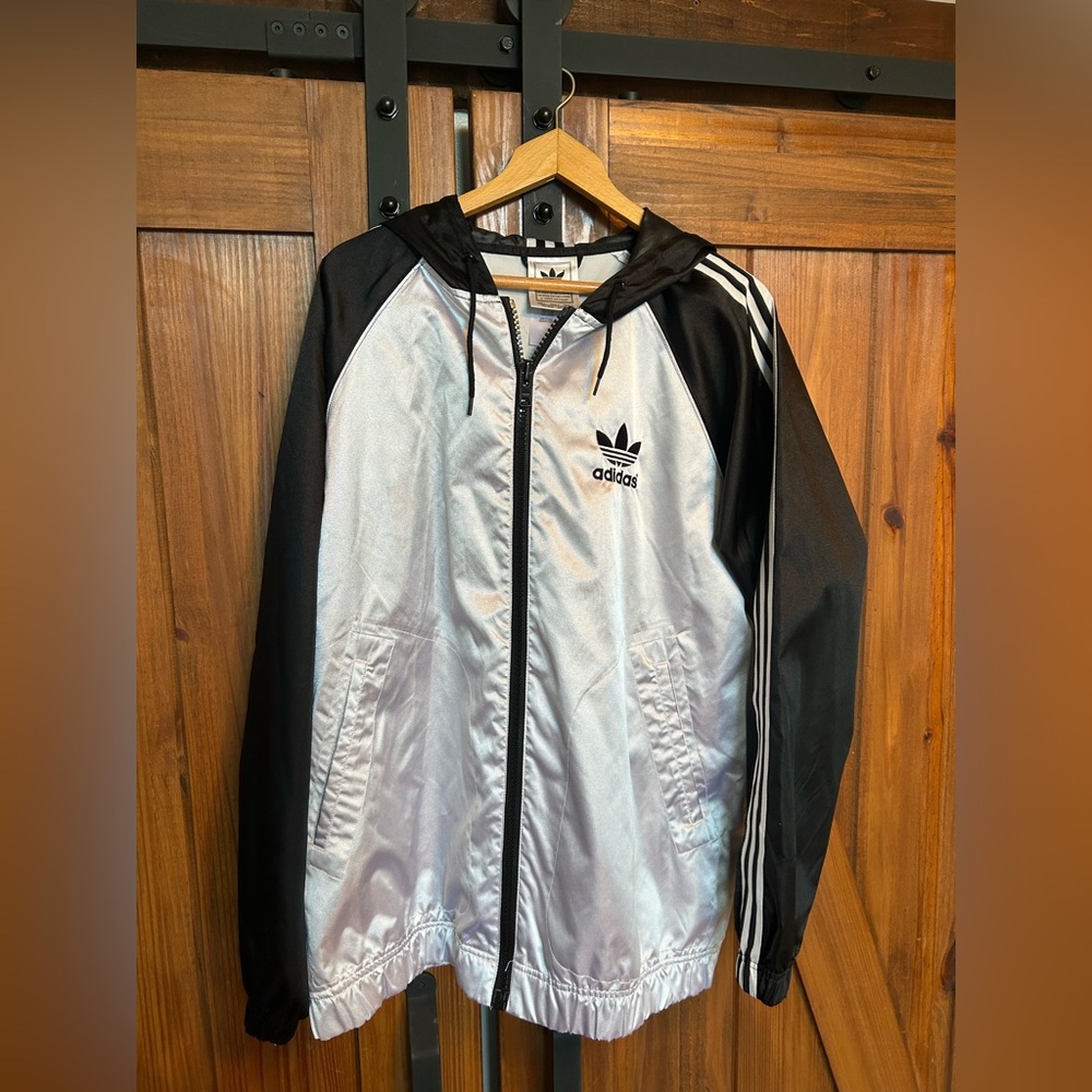 Like New-Vintage Adidas Super Rare Originals Jacket Windbreaker Glanz Cal Surf